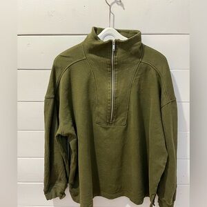 💚 Olive Green Half-Zip Pullover – Old Navy – Size XL💚